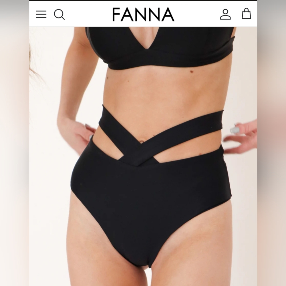 FANNA Swim Bottom (Black, XS)